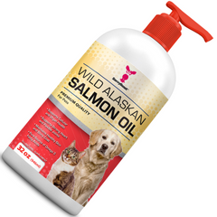 Wild Alaskan Salmon Oil For Dogs, Cats & Ferrets