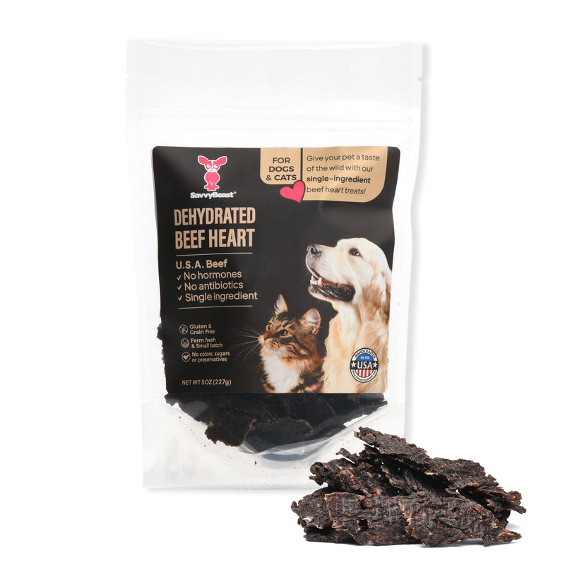 Dehydrated beef Heart Treats for Dogs