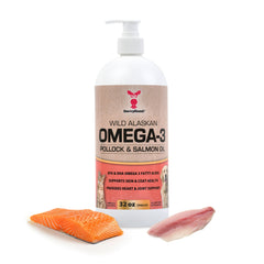 Omega-3 Pollock and Salmon Oil 32 oz bottle