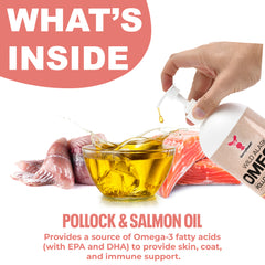 Omega-3 Pollock and Salmon Oil 32 oz bottle