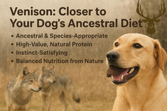 Venison Treats for Dogs – 5 oz - 100% Dehydrated Venison, Nothing Else!