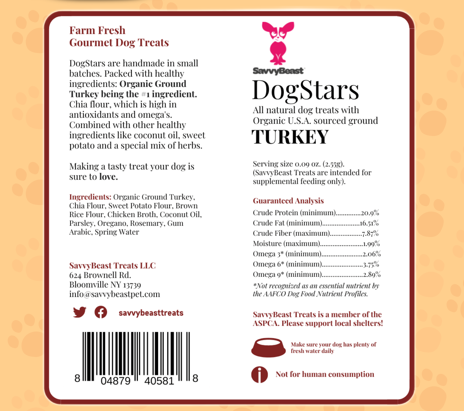 Turkey DogStars Premium Natural Treats 8 oz