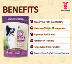 Black Angus Beef Jerky for Dogs 16oz Bag