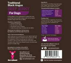 Black Angus Beef Jerky for Dogs 16oz Bag