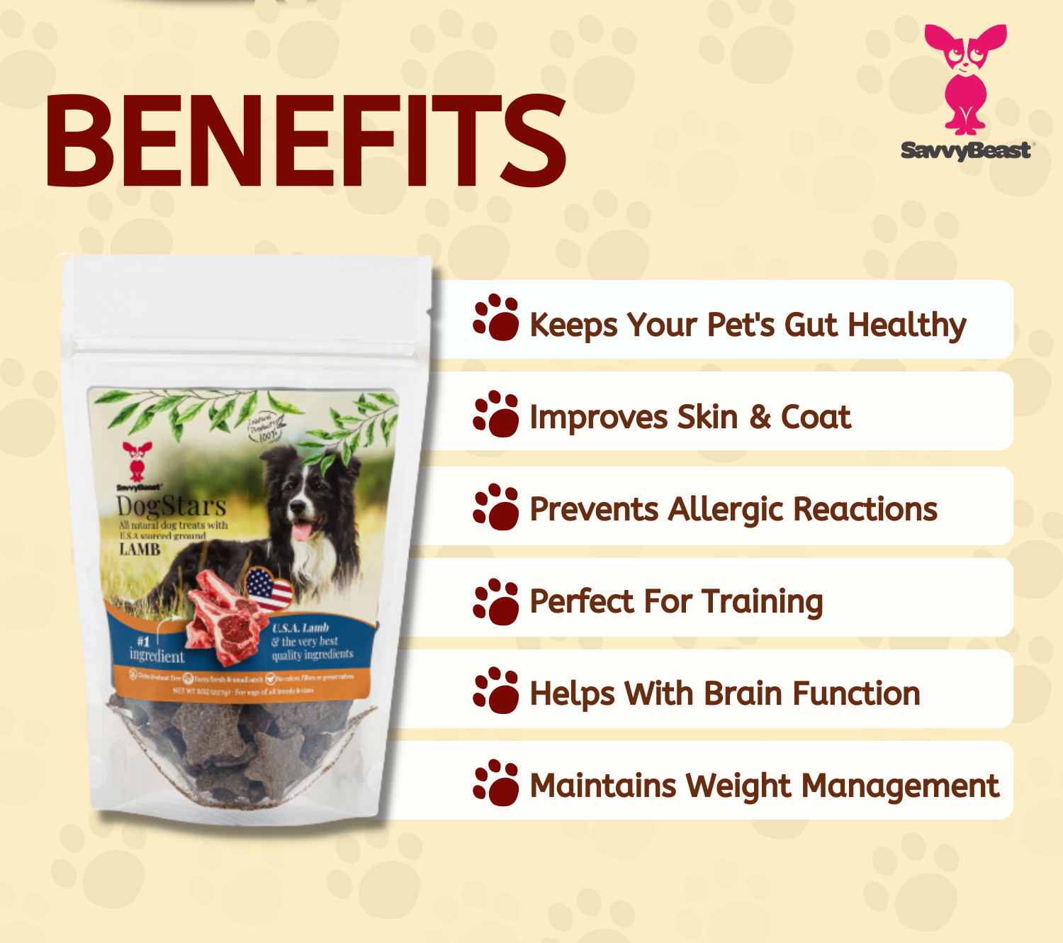 Lamb DogStars Premium Natural Treats 8 oz