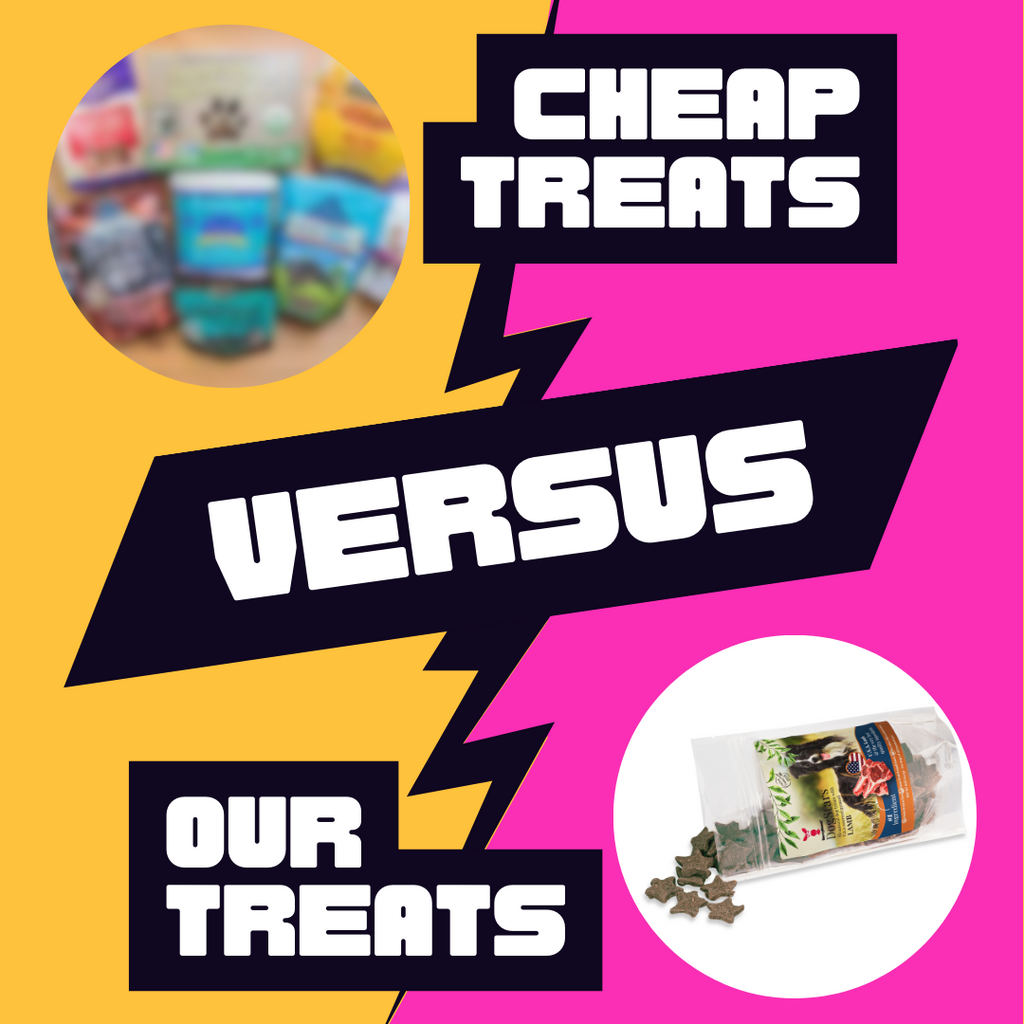 The Difference Between Cheap Dog Treats and Our Dog Treats