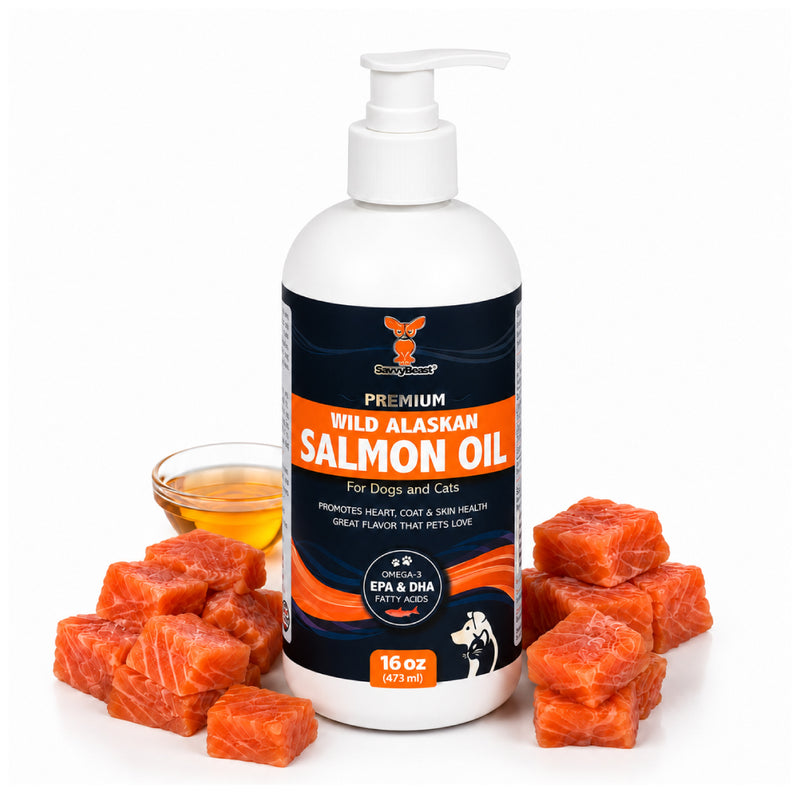 Wild Alaskan Salmon Oil For Dogs, Cats & Ferrets