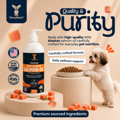 Wild Alaskan Salmon Oil For Dogs, Cats & Ferrets