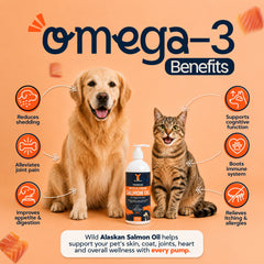 Wild Alaskan Salmon Oil For Dogs, Cats & Ferrets