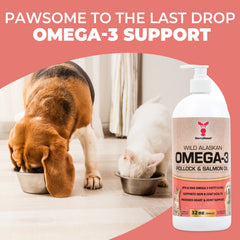 Omega-3 Pollock and Salmon Oil 32 oz bottle