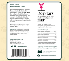 Beef DogStars Premium Natural Treats 8 oz