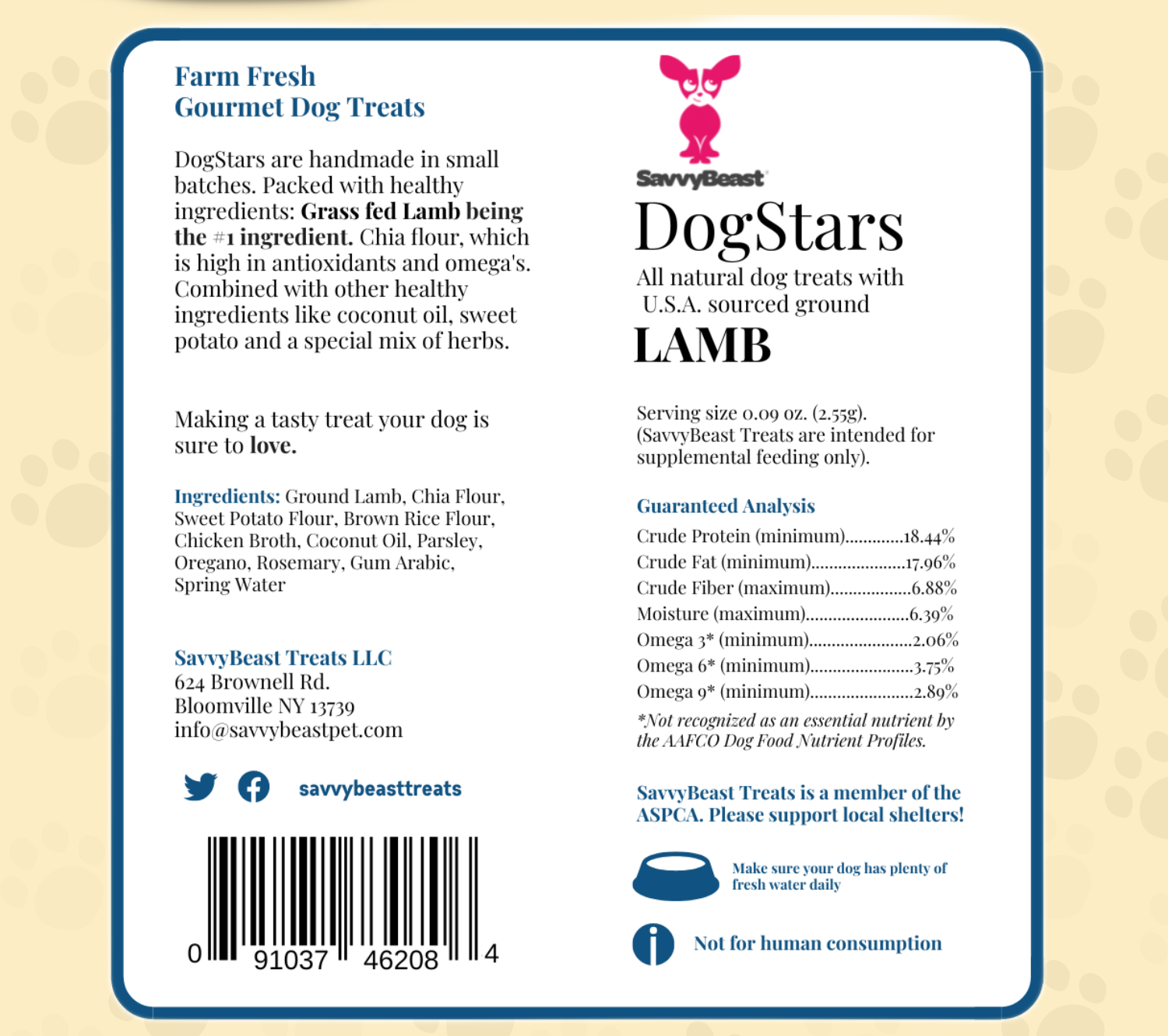 Lamb DogStars Premium Natural Treats 8 oz
